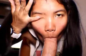 Thai Teenage Heather Deep gives gargle